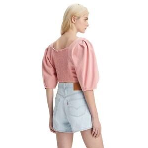 New Levi's Scout Denim Blouse in Pink Women's Size M